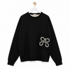 Sweater in Cotton Blend Black