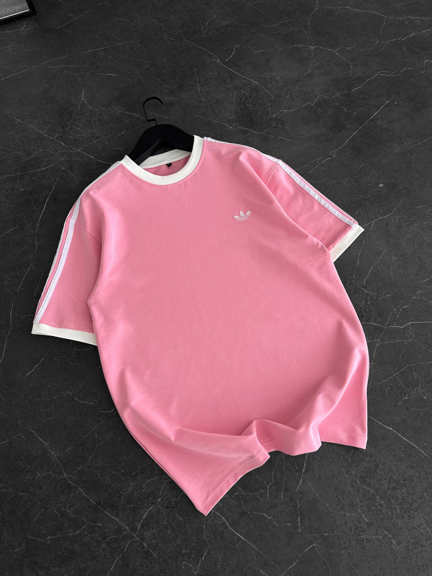 Heritage Stripe Tee - Blush Pink