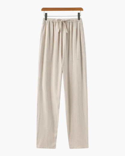Relaxed Linen Drawstring Pants