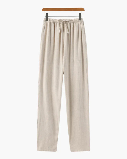 Relaxed Linen Drawstring Pants