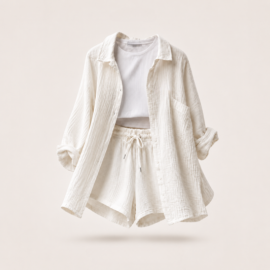 Santorini Crinkle Co-Ord Set