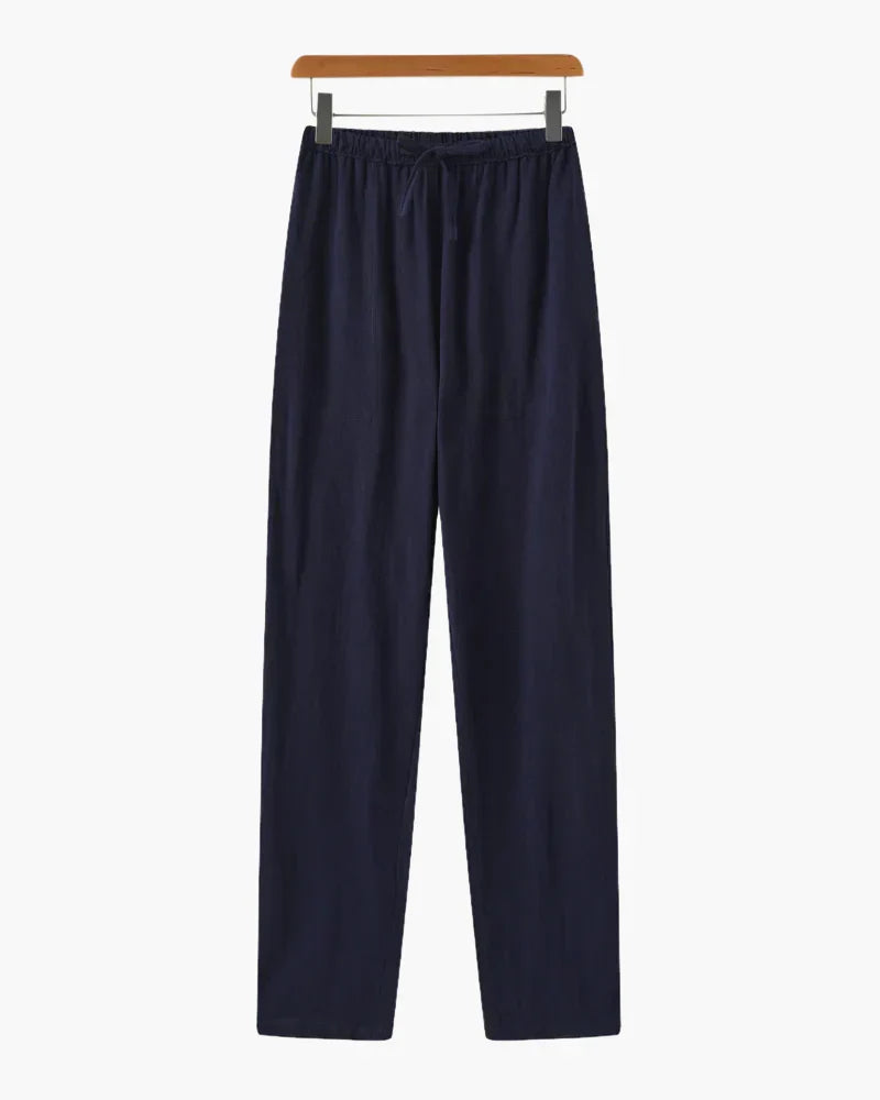 Relaxed Linen Drawstring Pants