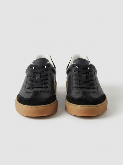 Black Leather Corso Trainer