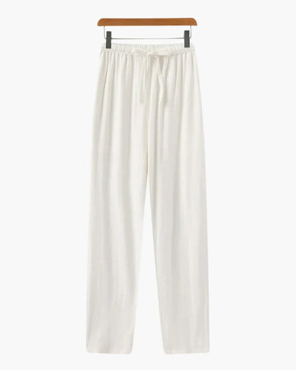 Relaxed Linen Drawstring Pants