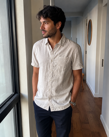 Coastal Linen Short Sleeve Shirt