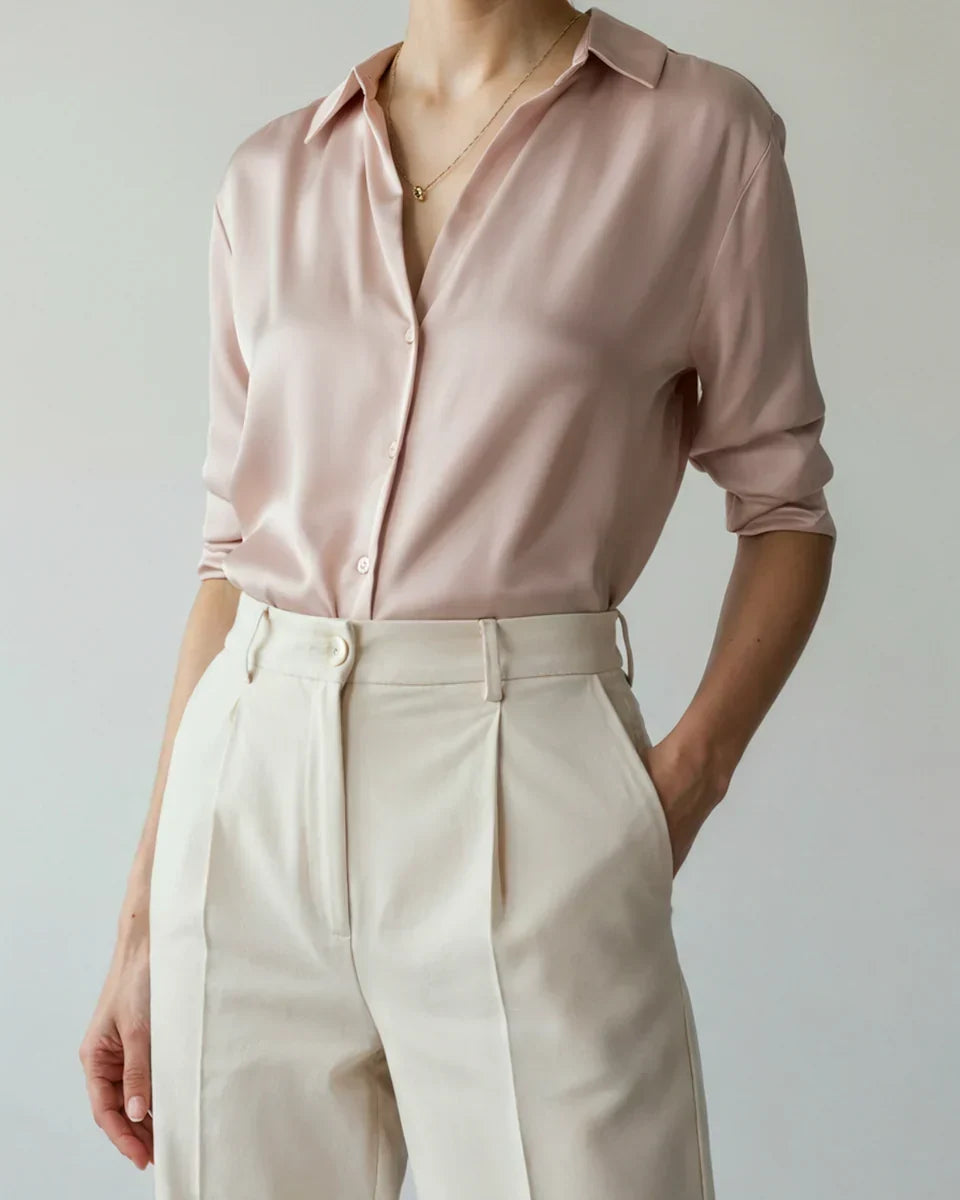 Vernier Éclat Satin Blouse
