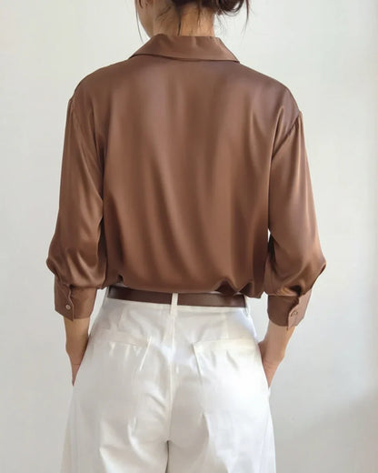 Vernier Éclat Satin Blouse