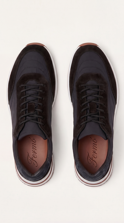 Portofino Sneaker Suede Black
