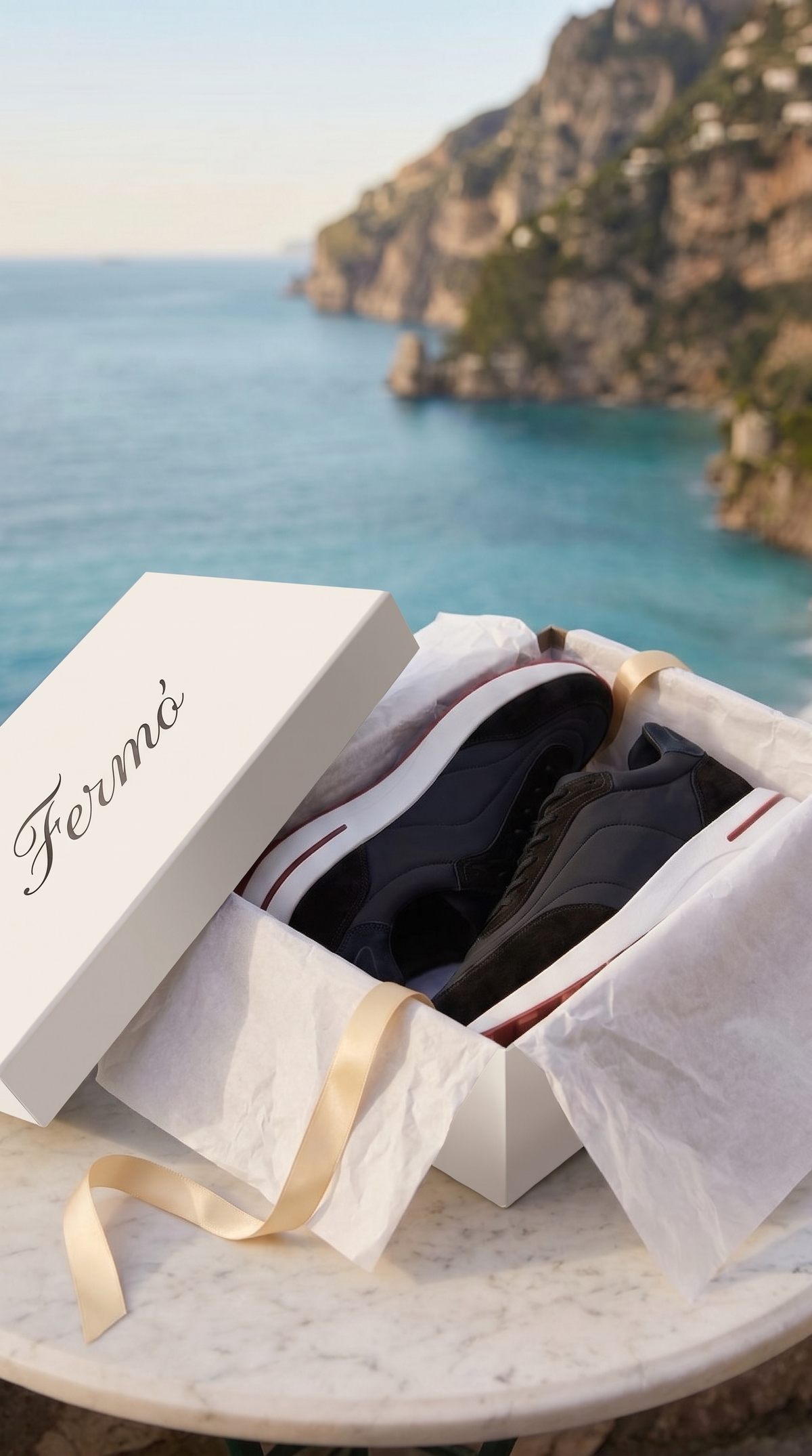 Portofino Sneaker Suede Black