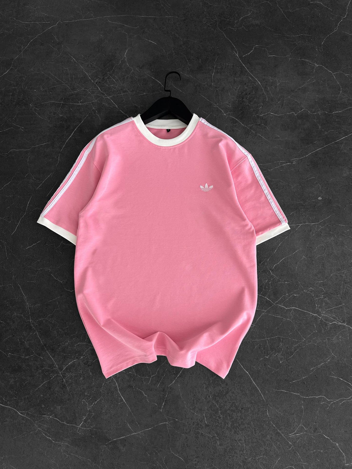 Heritage Stripe Tee - Blush Pink