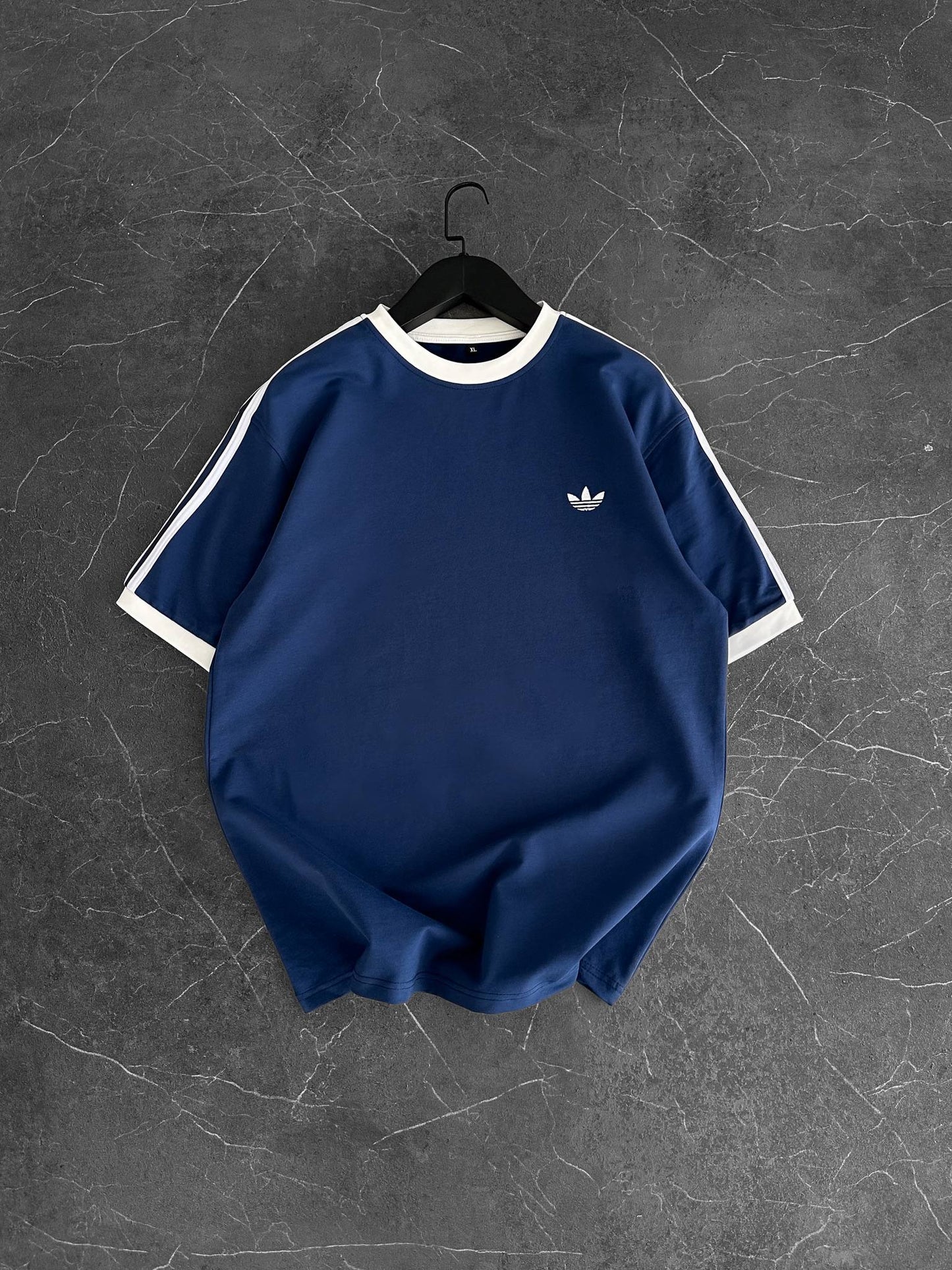 Heritage Stripe Tee - Midnight Navy